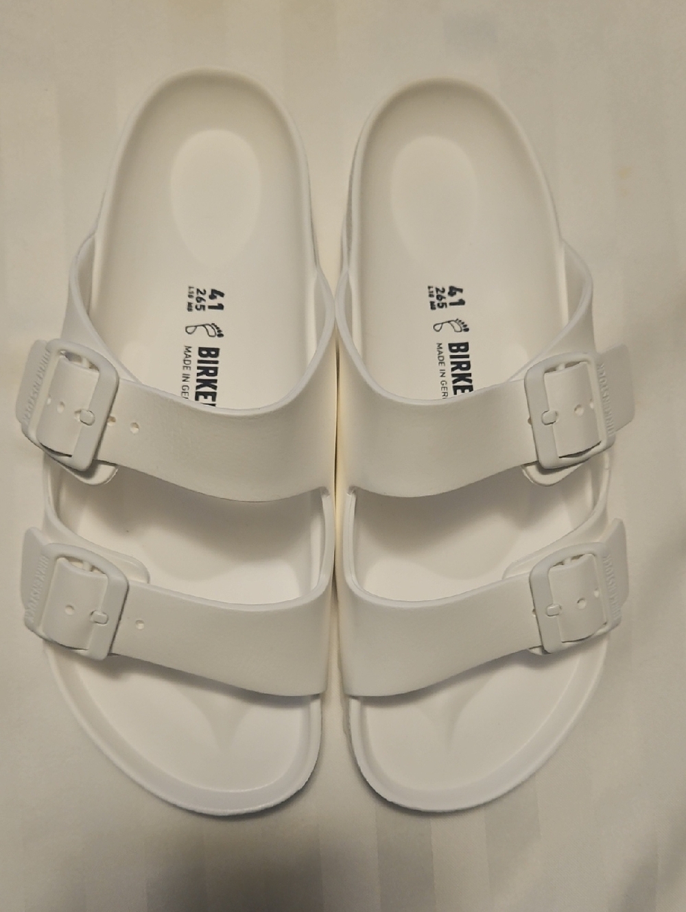 Birkenstock Arizona EVA Slide Sandals in White